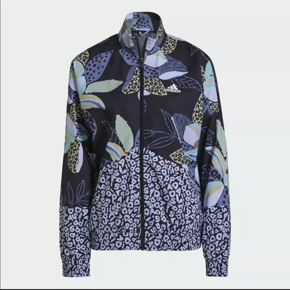 Adidas X Farm Rio Print Womens Lightweight Windbreaker GS6301 NEW Size Medium
